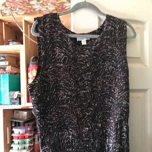 Multi colored Shirred top